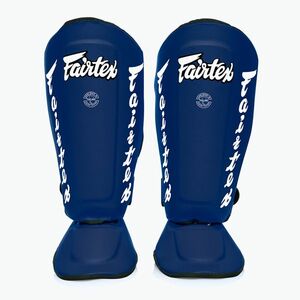 Fairtex levehető In-Step sípcsontvédő, más néven sípcsontvédő. "Twister" kék (Detachable In-Step Shin Pads A.K.A. "Twister" SP7-BU) kép