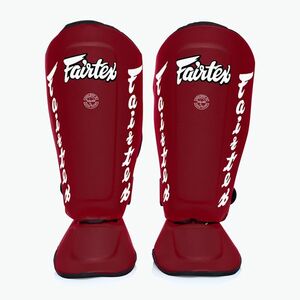 Fairtex levehető In-Step sípcsontvédő, más néven sípcsontvédő. "Twister" piros (Detachable In-Step Shin Pads A.K.A. "Twister" SP7-RD) kép