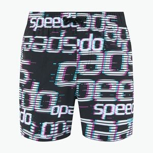 Gyerek fürdőnadrág Speedo Printed 13" logo black / white / diva (Printed 13" 8-12404G004) kép