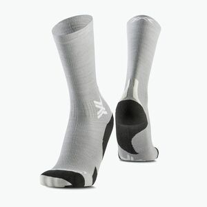Zokni X-Socks Run Discover Merino Crew seal grey/light sand (Run Discover Merino Crew RQDMW24U) kép