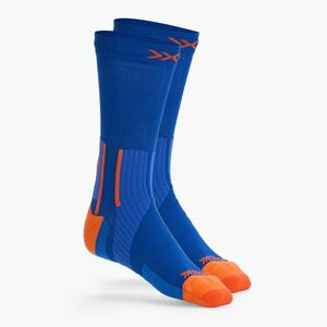 Zokni X-Socks Run Perform Warm Crew twyce blue/orange (Run Perform Warm Crew RQPWW24U) kép