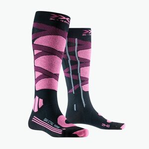 Női sízokni X-Socks Ski Control 4.0 opal black/magnolia purple (Ski Control 4.0 SSKCW19W) kép