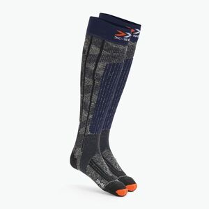 Sízokni X-Socks Ski Rider 4.0 stone grey/melange blue (Ski Rider 4.0 XSSSKRW19U) kép