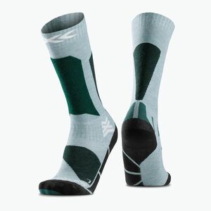 Gyerek sízokni X-Socks Ski Discover Otc sage green/english lawn (Ski Discover Otc WYDDW24J) kép