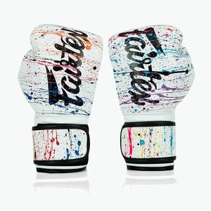 Rękawice boskerskie Fairtex Microfiber Art Collections Painter white (Microfiber Art Collections Painter BGV14PT-WH) kép