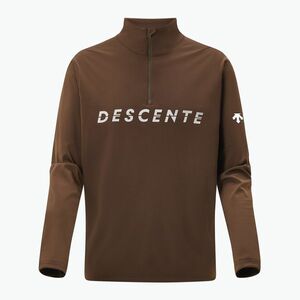 Férfi pulóver Descente Chest Logo T-Neck bark brown (Chest Logo T-Neck DWMYGB20) kép