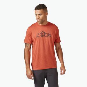 Férfi póló Rab Mantle Mountain Tee red clay (Mantle Mountain Tee QBL-58-RCY) kép