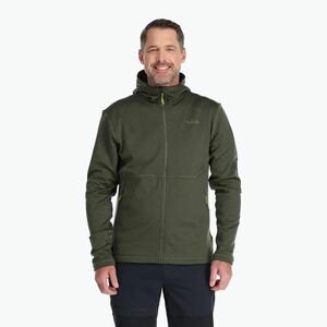 Férfi trekking pulóver Rab Superflux Hoody army (Superflux Hoody QFE-89-ARM) kép