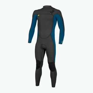 Gyerek neoprén ruha O'Neill Youth Ninja 4/3 Chest Zip Full black/ ultrablue/ dayglo (Youth Ninja 4/3 Chest Zip Full 5476-GQ9) kép