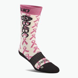 Női snowboard zokni ThirtyTwo B4BC Merino pink/white (B4BC Merino 8240000135) kép