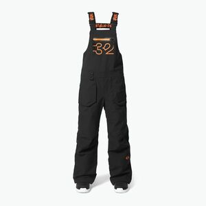 Gyerek snowboard nadrág ThirtyTwo Youth Basement Bib black/orange (Youth Basement Bib 8330000022) kép