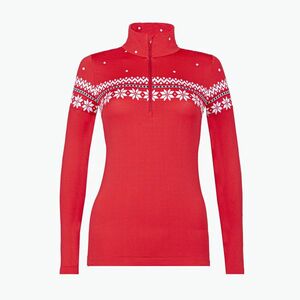 Női thermo pulóver Newland Hilde Half Zip red/white (Hilde Half Zip N4-6563-116) kép