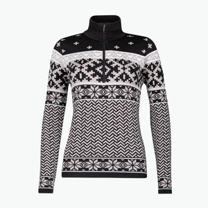 Női thermo pulóver Newland Kristel Half Zip black/stone (Kristel Half Zip N4-6584-102) kép