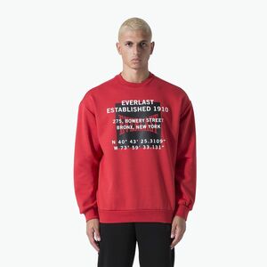 Férfi pulóver Everlast Streetwear Crewneck red/black (Streetwear Crewneck 37M235F04-5G20) kép