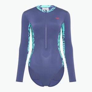 Speedo női egyrészes fürdőruha hosszú ujjú panel hapuna kék (Long Sleeve Panel 8-00308017921) kép