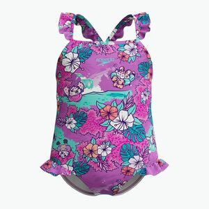 Speedo Learn To Swim Printed Frill Thinstrap egyrészes gyerek fürdőruha neonlila (Learn To Swim Printed Frill Thinstrap 8-00314618239) kép