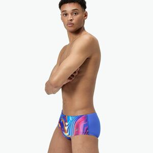 Férfi Speedo Club Training Placement Brief olvadt keverék/kobalt pop úszó boxeralsó (Club Training Placement Brief 8-00335418491) kép
