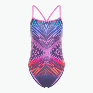 Speedo Placement Digital Vback balance blend/hapuna kék női egyrészes fürdőruha (Placement Digital Vback 8-00349918346) kép