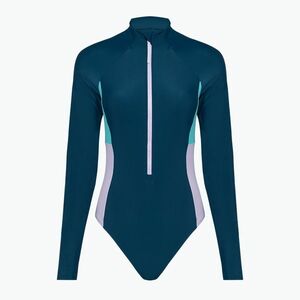 Speedo női egyrészes fürdőruha Zip Colorblock sötét színű teal (Zip Colorblock 8-00403316009) kép