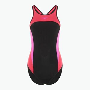 Speedo női egyrészes fürdőruha High Neck Splice Cross Back málna töltelék (High Neck Splice Cross Back 8-00425018431) kép