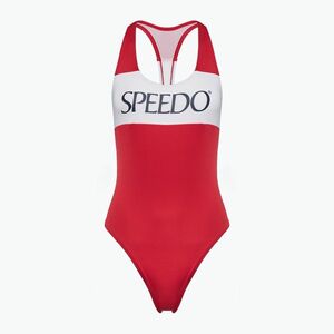Speedo Colourblock Racerback női egyrészes fürdőruha nagy kockázatú piros (Colourblock Racerback 8-00443300764) kép