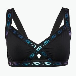 Speedo Solid Logo elasztikus kereszt elülső fürdőruha felső antracit (Solid Logo Elastic Cross Front Top 8-00480200334) kép