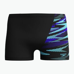 Férfi úszónadrág Speedo HyperBoom V-Cut Aquashort black/cobalt pop (HyperBoom V-Cut Aquashort 8-0973415334) kép