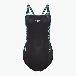 Speedo női egyrészes fürdőruha HyperBoom Splice Muscleback sötét teal (HyperBoom Splice Muscleback 8-1347016009) kép
