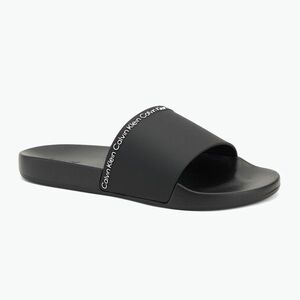 Calvin Klein férfi flip-flop HM0HM00981 Pool Slide Gumiból készült csúszda fekete (Pool Slide Rubber HM0HM00981BEH) kép