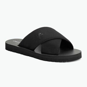 Férfi Calvin Klein YM0YM01223 Cross Sandal Crxs Tx tripla fekete flip-flopok (Cross Sandal Crxs Tx YM0YM012230GJ) kép