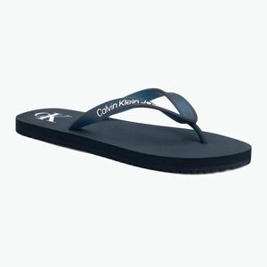 Férfi Calvin Klein YM0YM01267 Strandszandál átlátszó Tpu tengerészkék/világos fehér flip flopok (Beach Sandal Transparent Tpu YM0YM01267DW4) kép