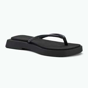 Női Calvin Klein YW0YW01716 Sq Low Wedge Sandal Stitch tripla fekete flip flopok (Sq Low Wedge Sandal Stitch YW0YW017160GJ) kép