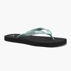 Calvin Klein női flip flop YW0YW01719 Beach Sandal Monologo Tpu fekete/felhőkék felhőkék (Beach Sandal Monologo Tpu YW0YW0171900X) kép