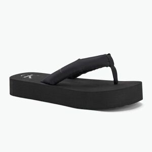 Női Calvin Klein YW0YW01723 Beach Sandal Flatform Ttxr Satin triple fekete flip flopok (Beach Sandal Flatform Ttxr Satin YW0YW017230GJ) kép