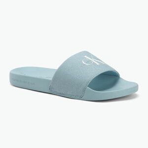 Női papucs Calvin Klein YW0YW01835 Slide Monogram Wn triple cloud blue (Slide Monogram Wn YW0YW0183501H) kép