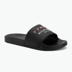 Férfi papucs Tommy Hilfiger Flags Pool Slide black (Flags Pool Slide FM0FM05431BDS) kép