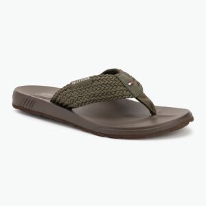 Férfi flip-flop papucs Tommy Hilfiger Molded Web Beach Sandal army green (Molded Web Beach Sandal FM0FM05434RBN) kép