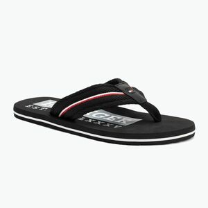 Férfi flip-flop papucs Tommy Hilfiger Corporate Beach Sandal black (Corporate Beach Sandal FM0FM05436BDS) kép