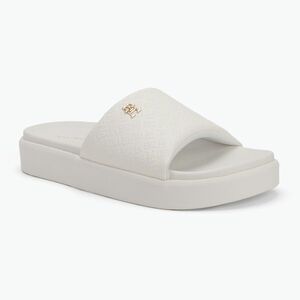 Női papucs Tommy Hilfiger Platform Monogram Poolslide ancient white (Platform Monogram Poolslide FW0FW08526YBH) kép