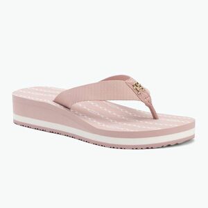 Női flip-flop papucs Tommy Hilfiger Im Th Chainprint Midwedge Sandal foggy pink (Im Th Chainprint Midwedge Sandal FW0FW08527TQN) kép