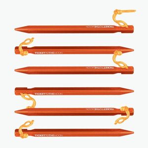 Ticket To The Moon Alumínium sátorcövek 6 db narancssárga (TMPEG6Y) kép