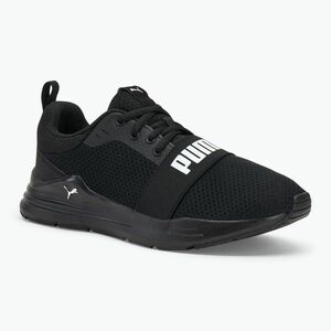 Gyerek cipő PUMA Wired Run Jr puma black/puma white (Wired Run Jr 374214 01) kép