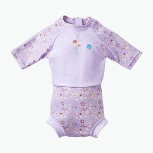 Gyerek overall UPF 50+Splash About Happy Nappy lilac sprnig (Happy Nappy Sunsuit HNSSLSL) kép
