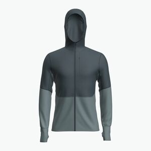 Férfi trekking pulóver icebreaker Merino 200 RealFleece Descender Zip Hoodie abyss/blue ash/black (Merino 200 RealFleece Descender Zip Hoodie IBBA56VZ0C41) kép