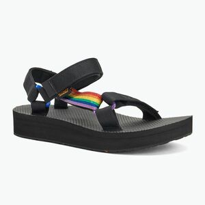Női Teva Midform Universal Pride fekete szivárványos szandálok (Midform Universal Pride 1122011-BLRW-5) kép