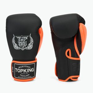 Boxkesztyű Top King Reborn Boxing Semi Leather white/orange (Reborn Boxing Semi Leather TKBGRB-SL-WH-OR-NE) kép