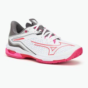 Női teniszcipő Mizuno Wave Exceed Tour 6 CC white/radiant red/quiet shade (Wave Exceed Tour 6 CC 61GC247558) kép
