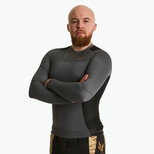 Rashguard férfi hosszú ujjú felső HOOK FIGHTING Base fekete (Base HKF-MRG001-BL) kép