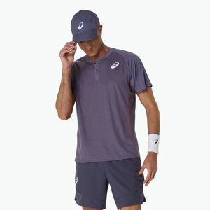 Férfi ASICS Match Actibreeze Polo Shirt szürkéslila (Match Actibreeze Polo 2041A322-500) kép