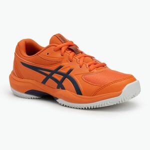 ASICS gyermek teniszcipő Gel-Game 10 GS Clay Jr nova narancs/indigo köd (Gel-Game 10 GS Clay Jr 1044A082-800) kép